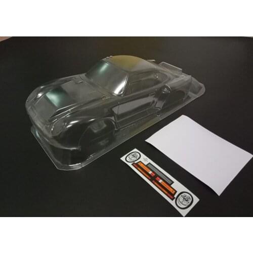 Team C 1/10 Porchee 959 Clear Body for 1/10 HSP HPI Kyosho on road car 210mm
