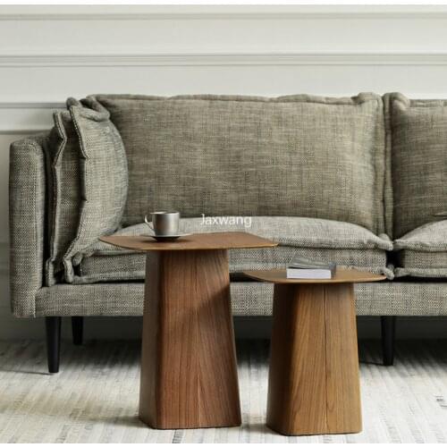Coffee Tables Luxury Nordic Walnut Color Wooden Living Room Dining Room Balcony Casual Simple Side Table Combination Foot Table