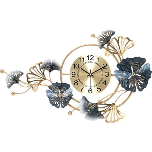 North Europe Luxury Living Room Background Wall Silent Wall Clock Modern Fashion Creative Personalized Home Decoration Clock
