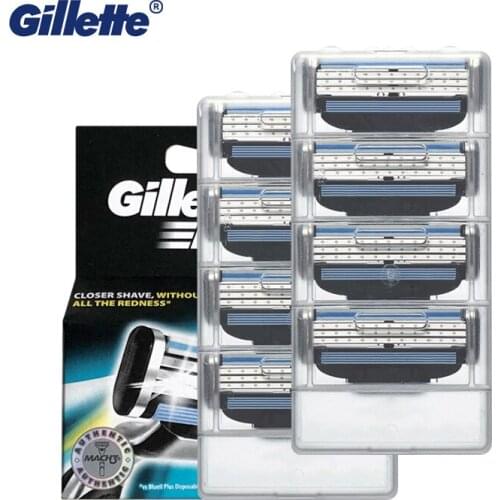 8pcs/pack Mens Quality Razor Blades Face care Shaving blades Manual shaving Cassette for Gillette Mach 3