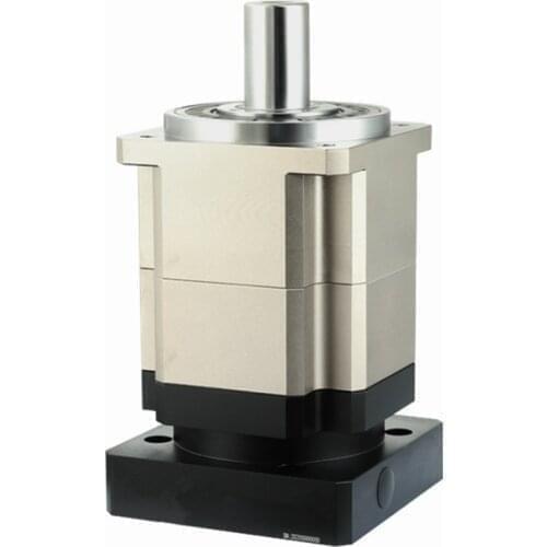 Helical gear planetary gearbox reducer 5 arcmin ratio 15:1 to 100:1 for 180mm 3kw 4.5kw AC servo motor input shaft 35mm