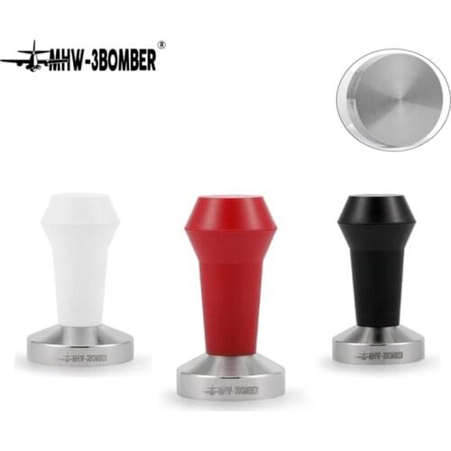 51/53/58mm Coffee Tamper Flat Base 304 Stainless Steel Espresso Powder Hammer Coffee Accessories For Barista Cafe Tools