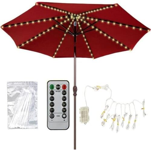 104 Pcs Rgb Led Garden Umbrella Light Outdoor Waterproof Ip65 String Lights Parasol Beachterrace Camping Tent Decorative Lamp