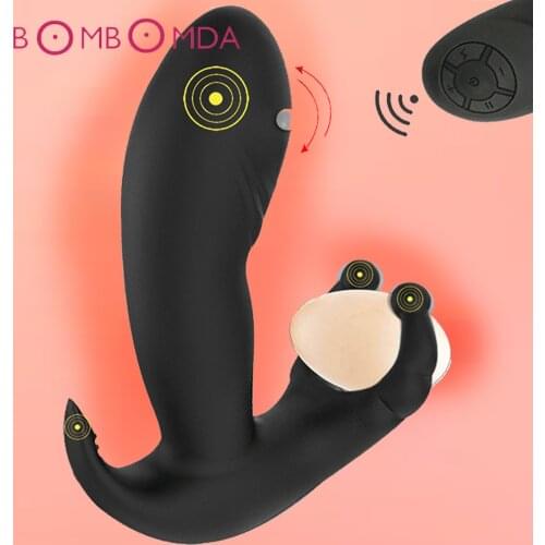 Vibrating Prostae Massager Men Anal Plug Waterproof Powerful Motors 10 Stimulation Patterns Butt Silicone Sex Toys For Adults
