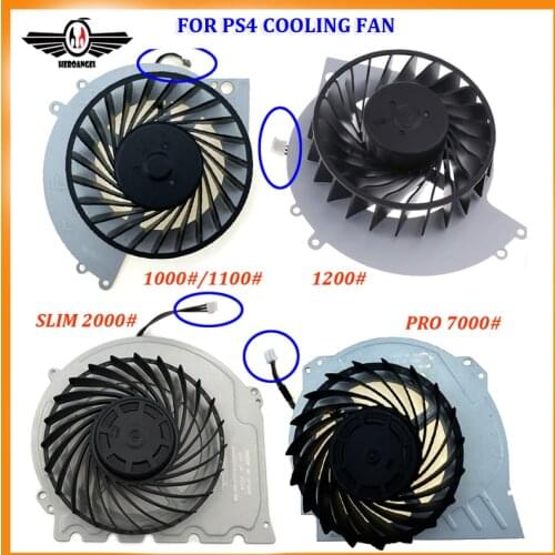 Internal Cooling Fan 3 Pin Connecter For SONY for Playstation 4 ( PS4 ) 1000/1100 1200 2000 7000# Model Lighter CPU Cooler Fans