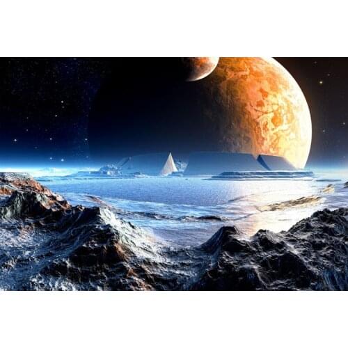 Jupiter Satellite Base The wooden puzzle 1000 pieces ersion paper jigsaw puzzle white card adult childrens educational toys