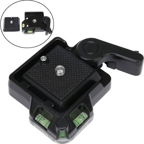 1pc Pro Quick Release Aluminum Black QR Plate Clamp For Tripod Ball Head Benro Arca-Swiss Compatible Camera Accessory