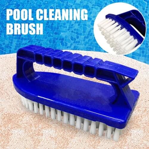 1pc Handheld Swimming Pool Step Corner Clean Accessories Sliding Door Window Cleaning Brush Durable Household Cleaning Tools