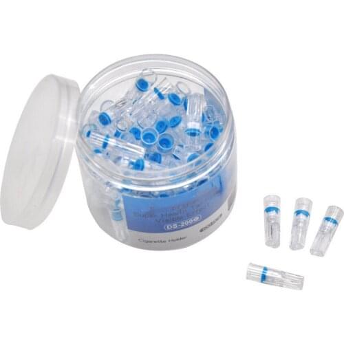 100Pcs Disposable Tobacco Cigarette Filter Smoking Reduce Tar Filtration Cleaning Holder 1PC Cigarette Holder Converter