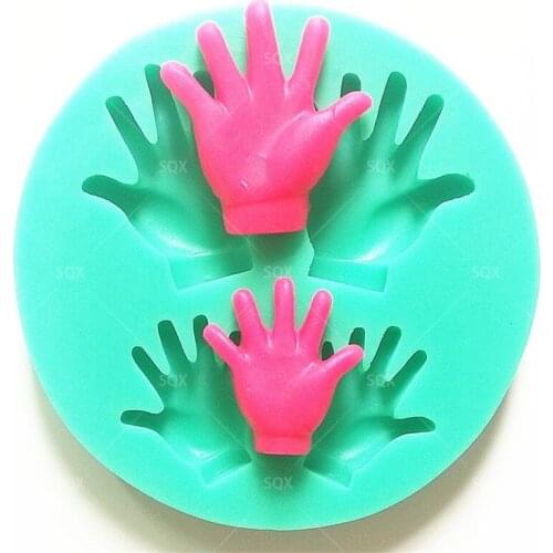 3D Palms Shape Fondant Cake Decorating Lace Mold Silicone Decoration Mold Surafcraft Tools Bakeware SQ15128