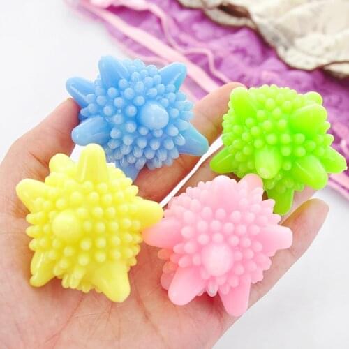 4PCS Reusable Magic Laundry Ball Household Cleaning Washing Ball Machine Clothes Softener Starfish Shape Solid Cleaning Balls