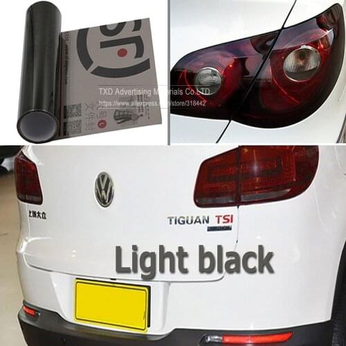 9m/Roll x30cm Light black Car Sticker Smoke Fog Light HeadLight Taillight Tint Vinyl Film All Colors Available Car Decoration