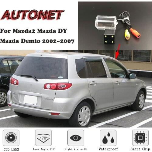 AUTONET HD Night Vision Backup Rear View camera For Mazda2 Mazda DY Mazda Demio 2002~2007 CCD/ license plate Camera