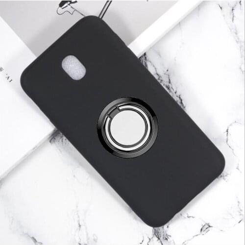 For Samsung Galaxy J7 2017 Back Ring Holder Bracket Phone Case Cover Phone TPU Soft Silicone Cases for Samsung J7 2017 SM-J730F