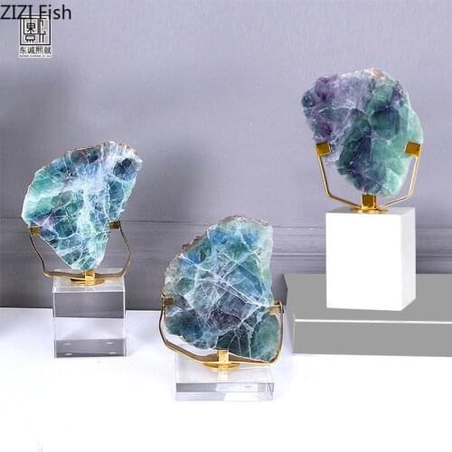 European Irregular Crystal Ornaments Art Transparent Natural Crystal Crafts Countertop Ornaments Birthday Gifts Home Accessories