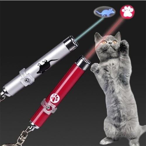 Creative Funny Pet LED Laser Toy Cat Laser Toy for Cat Pointer Pen Interactive Toy with Bright Animation Mouse Shadow