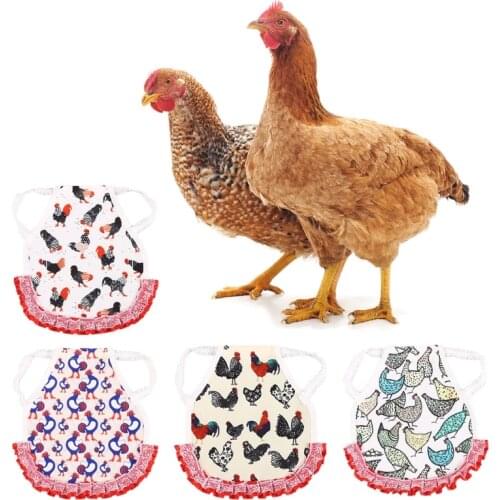 Chicken Back Protection Apron Chicken Protector Hen Dress Pet Clothes Supplies Suit for Small/Medium/Large Hens