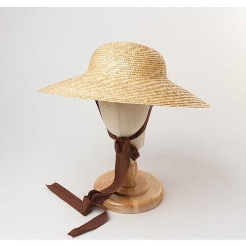 202004-HH6009 summer handmade straw Restoring ancient ways British holiday kids sun cap children girl leisure hat