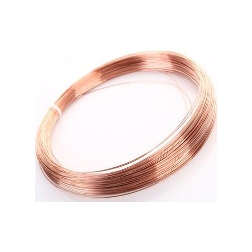 1pcs 2000mm long diameter 0.05mm/0.08mm/0.09mm/0.1mm/0.15mm/0.2mm/0.25mm/0.3mm T2 copper wire thin wire conductive cuprum line