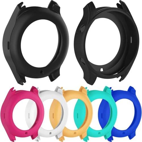 Soft Thin Silicone Protect Case for Samsung Galaxy Watch 46mm/42mm/Gear S3 Cover Light Bumper Accessories Fashion Color Frame