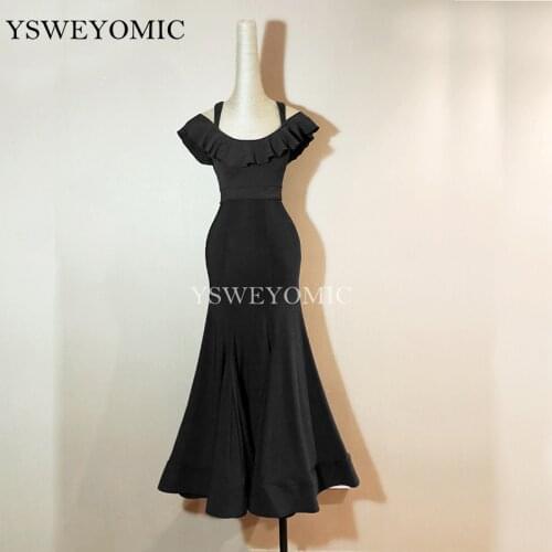 Modern dance dress national standard dance hip fishtail princess sleeve dress performance clothes