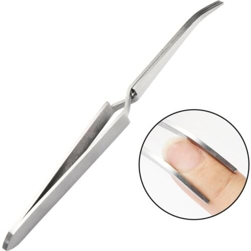 1pcs Nail Professional Tools Multi-Function Clip Stainless Steel Tweezers Acrylic Paillette Nipper Picking UV Gel Shaping Pinch