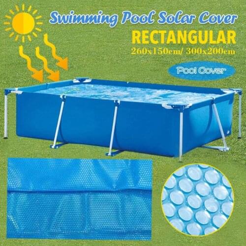 Rectangular Pool Cover Retaining Solar Swimming Pool Insulation Film Black Solar Foil Pool Heating Solar High-quality Tarpaulin