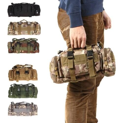 3L Outdoor Climbing Bags Waterproof Waist Bag Military Tactical Oxford Molle Camping Pack For Men Women Hiking Travel