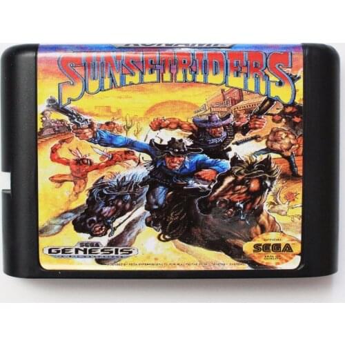 Sunsetriders 16 bit SEGA MD Game Card For Sega Mega Drive For Genesis