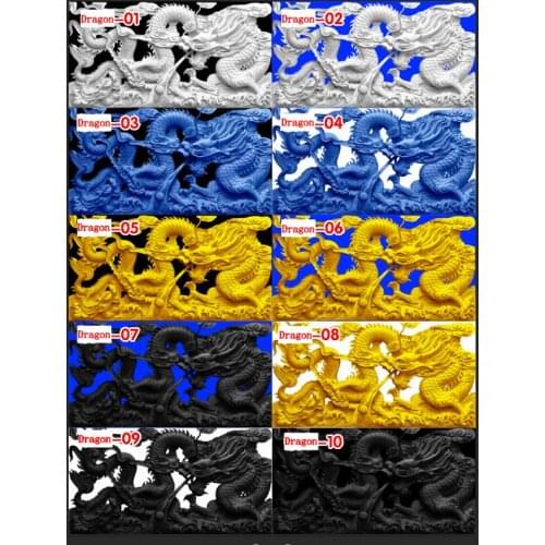 Aquarium Decoration Picture Fish Tank background Chinese 3D Hollowed-out Dragon Cameo Poster With Glue On The Surface