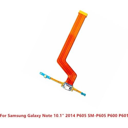 USB Charging Connector Dock Jack Port Board Flex Cable With Microphone For Samsung Galaxy Note 10.1" 2014 P605 SM-P605 P600 P601