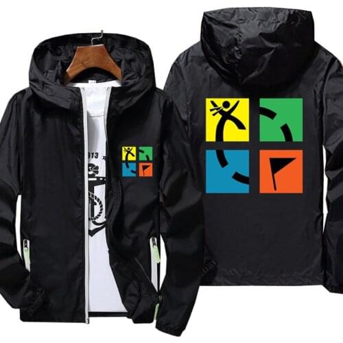 Mens Women Geocaching Geocache Sportswear Hooded Bomber Zipper Thin Reflective Sunscreen Windbreaker Skin Coat Jacket 5XL 7XL