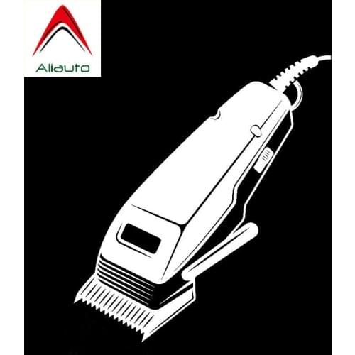 Aliauto Funny Car Sticker Haircut Machine Barbershop Hairdressing Salon Vinyl Decoration Accessories PVC Decal for Gt,15cm*13cm