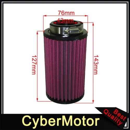 43mm Air Pod Filter Cleaner For Yamaha Banshee YFZ 350 ATV 26mm Stock Carburetor