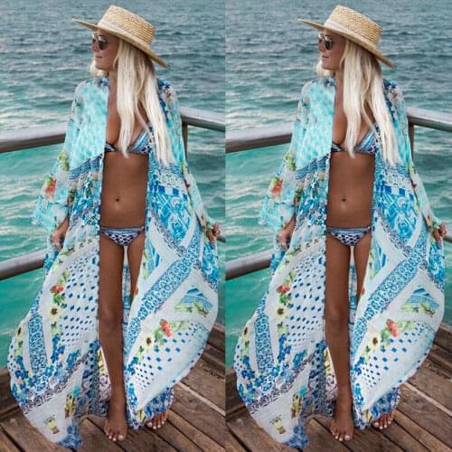 Sexy See Through Zebra Stripe Batwing Sleeve Beach Dress Tunic Women Beachwear Bikini Cover Up Pool Party Robe De Plage