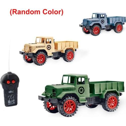 1: 24 2 Channels RC Car Military Truck Remote Control Crawler Kids Vehicle Toys for Children Birthday Gift