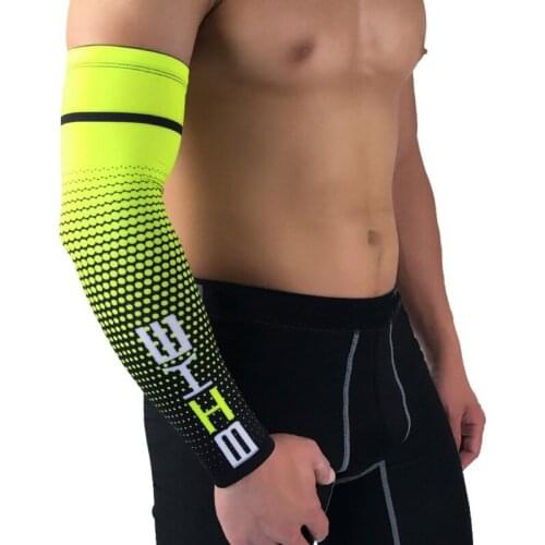 1 Pair Arm Sleeve Adult Polyester Breathable Cooling Sunshade Hand Elbow Protection Cover Outdoor Summer Cycling Sportswear