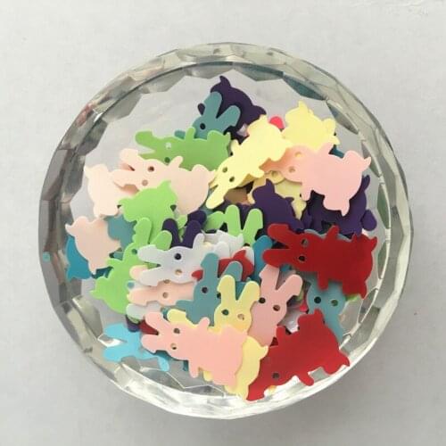 200pcs(25g)/lot 22*10mm Rabbit/Bunny loose Sequins Paillette Sewing Garment Clothing accessories crafts for Decoration Confetti