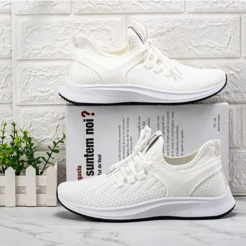 2020 New Men Casual Shoes Lace-Up Breathable Comfortable Mens Running Shoes Mesh Sneakers Men Zapatillas Hombre