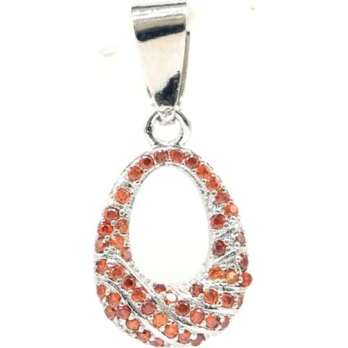 25x11mm Lovely Cute Blue Turquoise Black Onyx White CZ Pink Kunzite Garnet Tanzanite Ladies Dating Silver Pendant