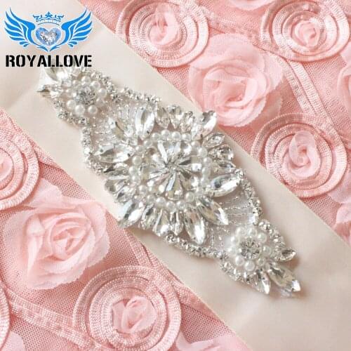 30pieces) Sew On Hot Fix Sliver Wholesale Iron On Clear Glass Stone Bridal Sash Rhinestone Crystal Appliques for Wedding Dress
