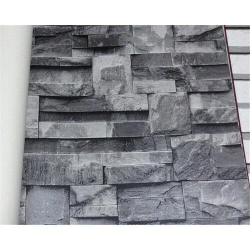 Beibehang 3D Wallpaper roll Simulation Marble Wallpaper Home Decor Background Wall Retro Brick Wall PVC wallpaper for walls 3 d