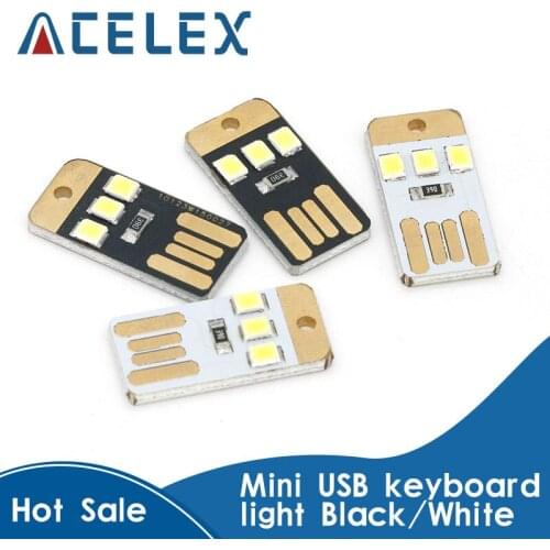 5pcs Mini super bright USB keyboard light notebook computer mobile power supply chip LED Nightlight free shipping