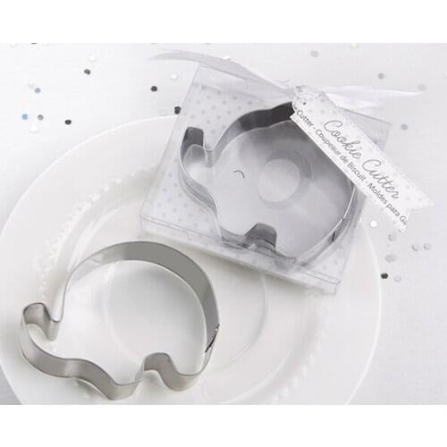 50 Pieces/lot) Baby Birthday Party Gift Favors of Little Peanut Elephant Cookie Cutter and Cake Mold For Baby souvenirs