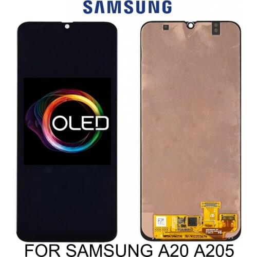 6.4" Original AMOLED A20 LCD For Samsung A20 A205 SM-A205F Display replacement for Samsung A20 A205 A205F display lcd screen
