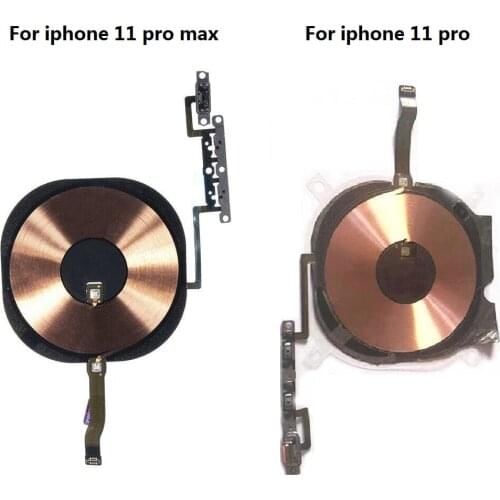 For Apple iPhone 11 pro/11 pro max Max NFC Antenna Wireless Charging Coil Volume/Mute Button Flex Cable Ribbon