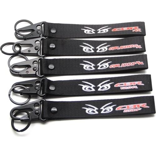 For Honda CBR125R CBR RR CBR600RR CBR650F CBR1000RR Motorcycle Car Key Chain Woven Key Ring Tag Label Chain