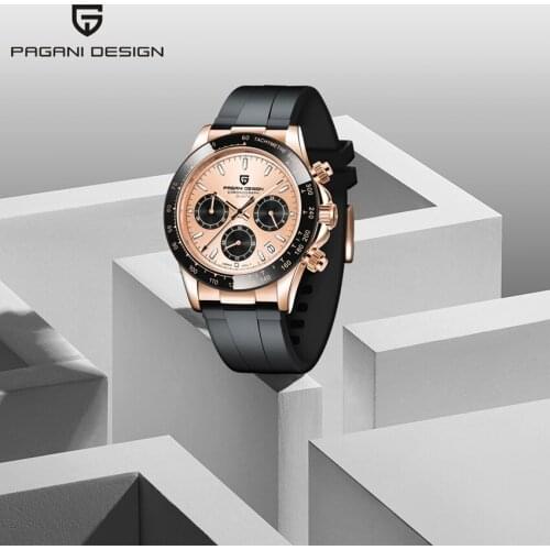 2021 New PAGANI DESIGN Men Watch Top Luxury Brand Gold Quartz Watch Waterproof Chronograph Japan VK63 Casual Clock Orologio Uomo