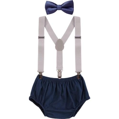 Baby Clothes for Boys and Girls Birth Cake Smash Outfit for Photo Shoot Cute Baby Boy Suspender Outfit 1st Birthday Girl Clothes