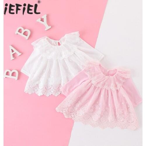 Baby Girls Autumn Dresses Princess Wedding Ball Gown Tulle Mesh Dress Girl Birthday Baptism Princess Lace Dress 0-12 Month